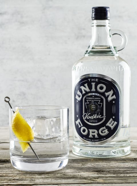 A glass of Union Forge vodka cocktail