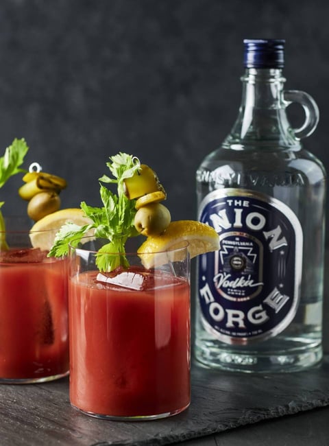 A glass of Union Forge vodka cocktail