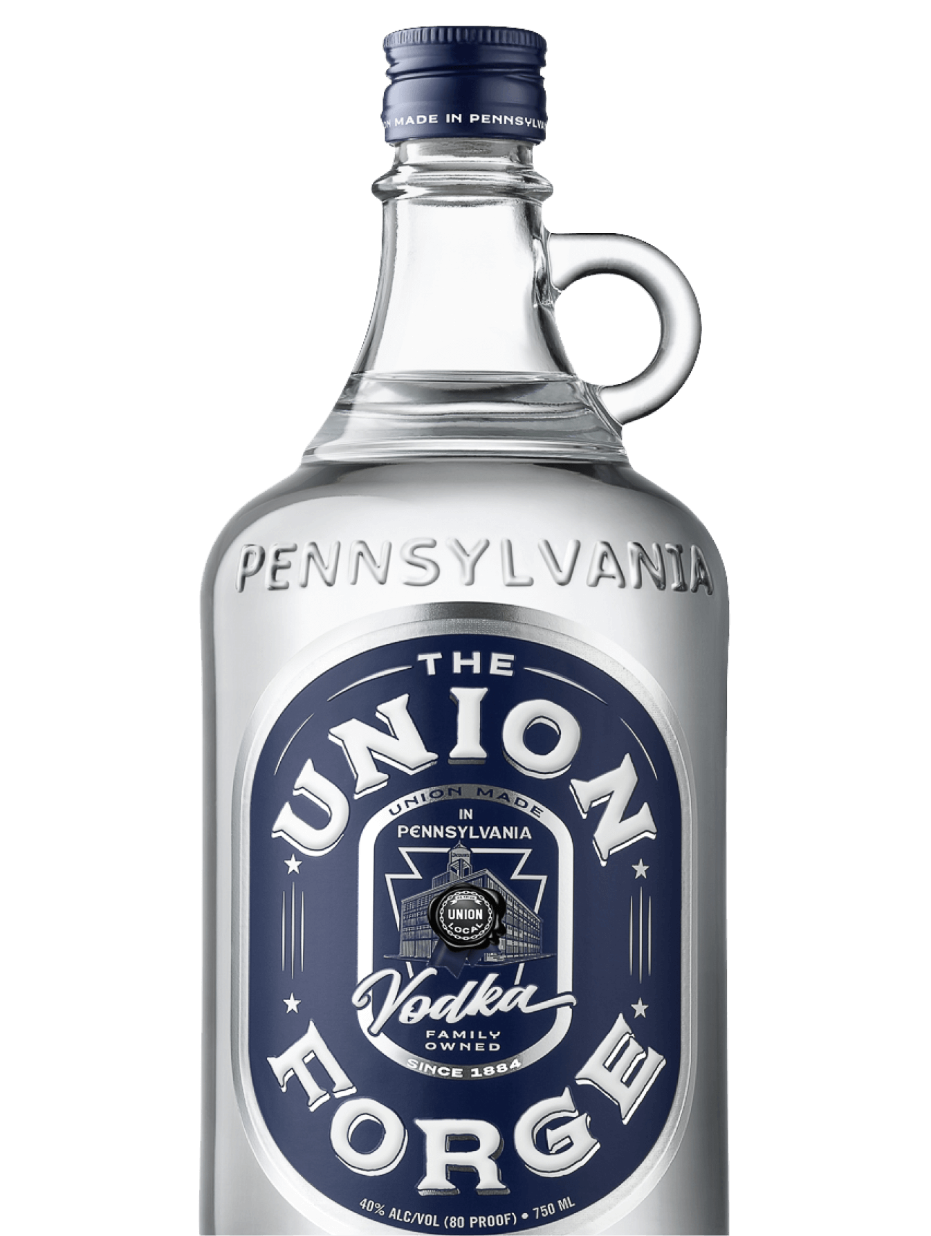 A bottle of Union Forge Vodka